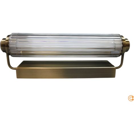 [NEUWERTIG] B-Ware Wandleuchte Nimal Double Ip44 Kunststoff Metall Messing Außenwandleuchte Lampe