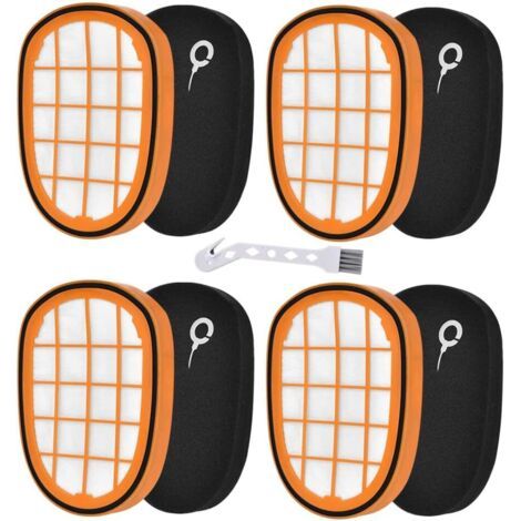 4 filtres pour aspirateurs sans fil Philips SpeedPro Max Aqua FC6822/6823/6827/6904/6906/6908