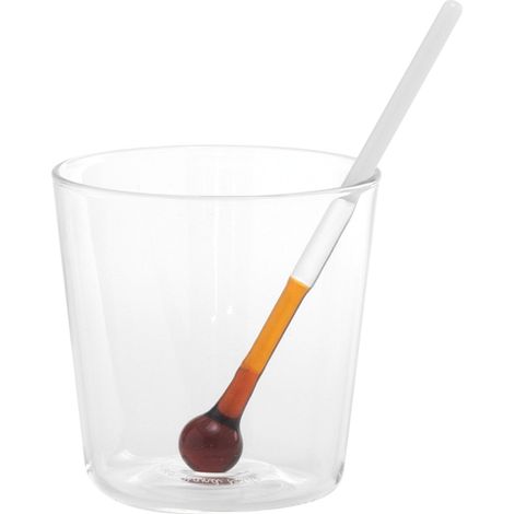 Gobelet doseur Spritzometer Ensemble de 2 verres + distributeur de Spritz, verre décoré, fabriqué en Italie Zafferano Italia