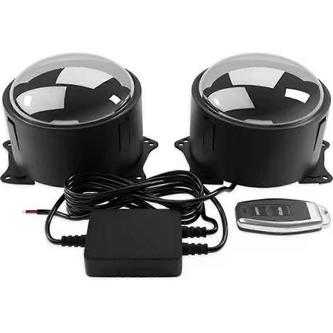 2-in-1 Dynamische LED-Autoscheinwerfer 12-36V Schwarz (1/5)