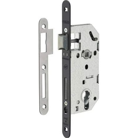 Thirard – Serrure encastrée à cylindre axe 40 mm – Coffre en acier galvanisé – Mécanisme 2 tours avec rappel – Compatible portes d'entrée (1/2)