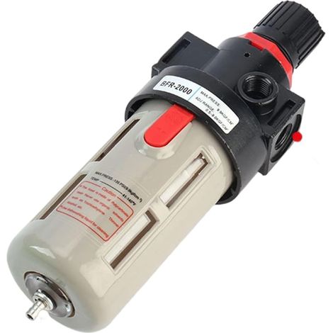 Adaptateur de réduction de pression pour pompes à air - Source d'air - Séparateur d'huile pneumatique - Filtre - Adaptateur de régulation de pression (1/4)