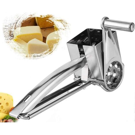 Dchiqueteuse Rotatif de Tranche de Cuisine Acier inoxydable Tambours et Trancheuse Moulin Rpe Fromage Main Rpe Fromage Manivelle Lgumes Outil pour