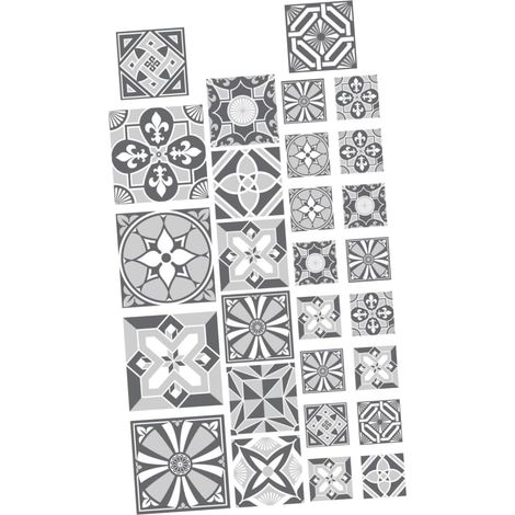 28pièces Autocollants Pour Carrelage De Cuisine Salle De Bain Stickers (1/5)