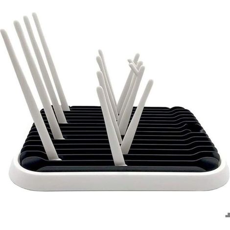 Séchoir à Bouteilles - OKZ - Modèle standard - Noir et blanc - Rack de séchage - Pour bouteilles
