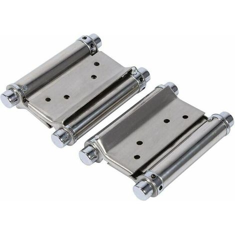 2 Pcs Charnières de Porte 3ih Charnieres De Double Action Ressort Charnières De Porte en Acier Inoxydable pour Portes d'interieures Bar Cafe (1/5)