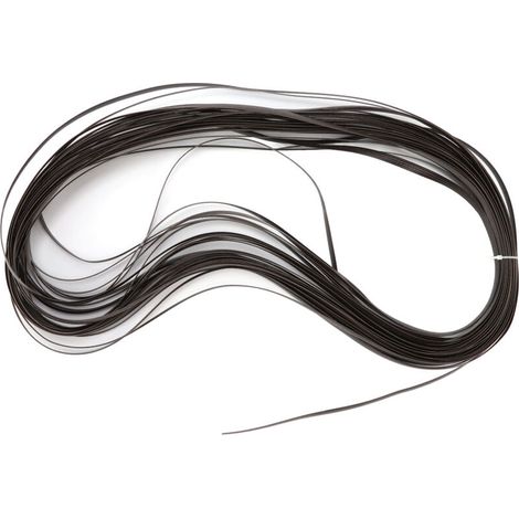 Kit de Réparation Cannage Plastique pour Chaise Table Canapé Jardin en Résine Tressée Brun Foncé Double Face