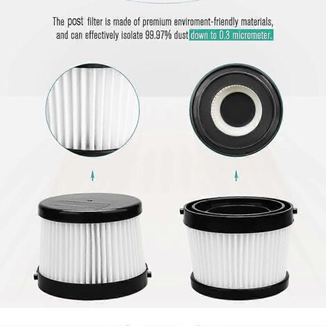 NALOOKAMIC Filtres HEPA pour aspirateur DEWALT, compatibles avec les modèles DCV501HB, filtres de rechange pour aspirateurs portables sans fil (1/4)