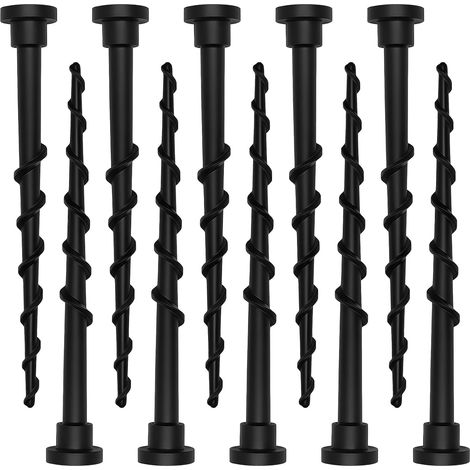 Lot de 10 Vis de Terre pour Station de Charge 105 305 308 - Piquets de Ancrage Robustes en Plastique Durable, 14 cm - Fixation Stable sans Outil (1/5)
