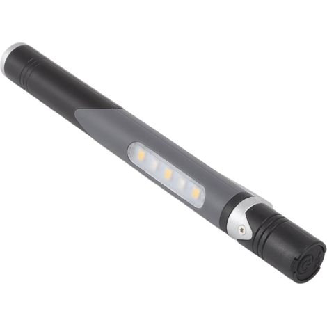 USB-Ladestift-Taschenlampe, 3 Lichtquellen, LED-Chip-Clip, vielseitig einsetzbar, Reparaturstift-Taschenlampe für Krankenhäuser, Schwarz (1/5)