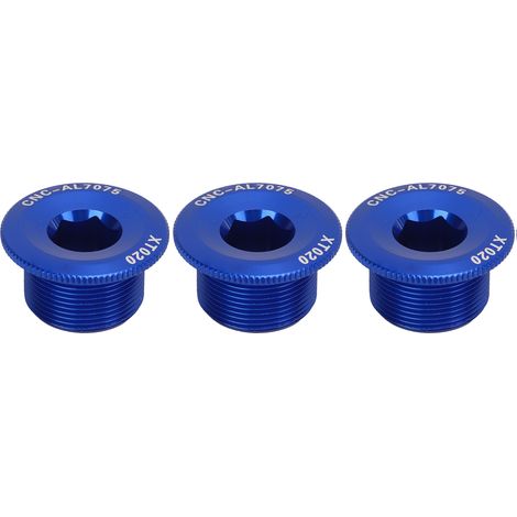 Stück M20 Kurbeldeckelschrauben aus korrosionsbeständiger Aluminiumlegierung für Mountainbikes, blau (1/5)