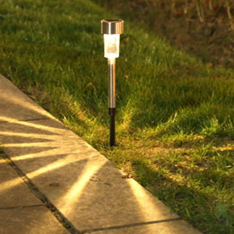 Konvolut von 10 neuen Solar-Gartenleuchten, Terrassenleuchten, Großhandel, Außenbeleuchtung, Bodeneinbauleuchten, Hightech-Leuchten, Solarleuchten, warmes Licht für Zuhause (1/5)