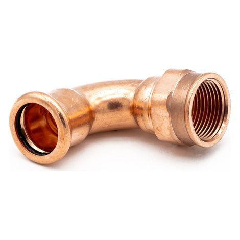 Premium Copper 22mm x3/4" Elbow Pipe Fitting - WRAS Approved (1/3)