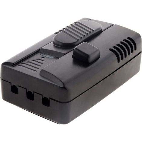 Variateur De Lumière À Pied - Compatible LED - Pour Câble Plat Ou Ronde - Fusible Intégré 5x20 mm 5A 250V - Noir - 1 Pièce (1/3)