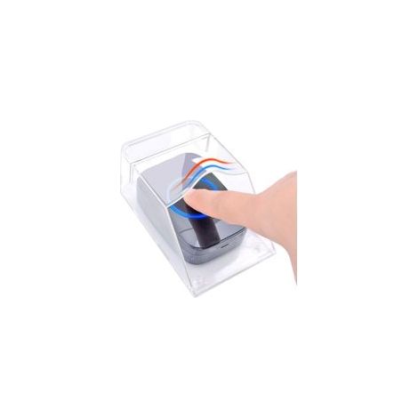 Housse de protection transparente pour sonnette de porte extérieure, étanche, sans fil, support mural - 11 x 6 x 5 cm (1/5)