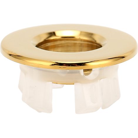 Couvercle de trop-plein pour lavabo de salle de bain, évier de cuisine, décoration, trou de rechange pour salle de bain, doré