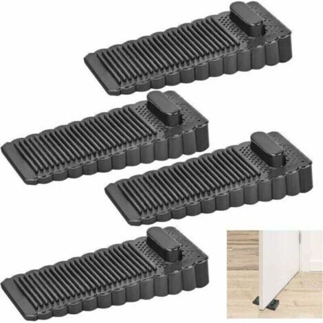 Butée De Porte En Caoutchouc Antidérapante Réglable 4 Pièces Pour Porte Fenêtre Salle De Bain Balcon (1/4)
