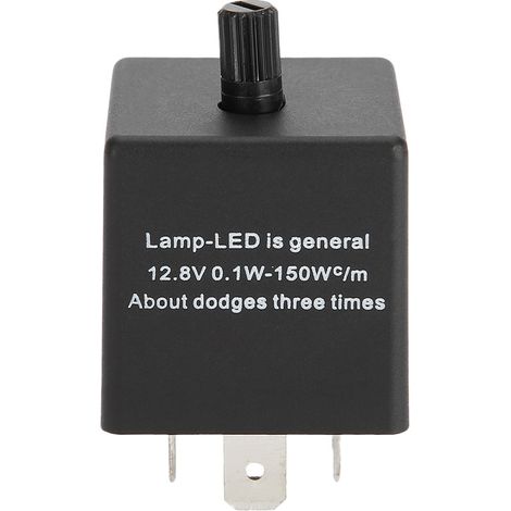 Relais clignotant réglable 12V 3 broches CF14KT pour feux de signalisation LED auto (1/5)