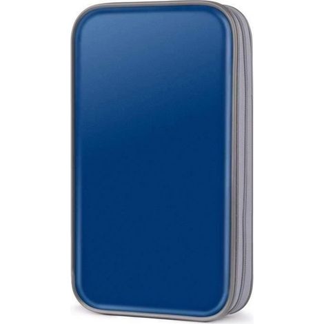 Range CD, Pochette CD en plastique dur DVD-VCD Range CD 80 PCS Housse CD Classeur CD Pochette pour disque CD Boite CD Bleu LBQ61 (1/4)