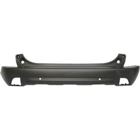 Pare-choc arrière central noir avec trous radars Peugeot 2008 1 2013-2019