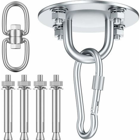 Crochet pivotant pour lit hamac Plaque de fixation en acier inoxydable (1/5)