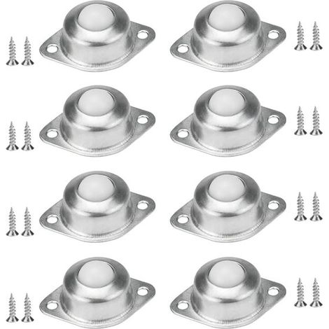 Ruote a sfera - 16 mm - Nylon - 8 pezzi (1/5)