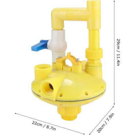 Wasserstandsregler für selbsttrocknende Hühner, ABS-Behälter 29 x 22 cm, doppelter Auslaufschutz
