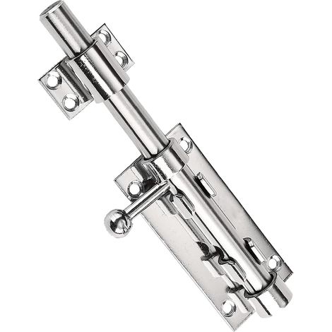 Verrou de porte robuste de 20 cm - Boulons coulissants en acier inoxydable 304 - Serrure de sécurité de porte épaisse - Avec vis de montage - Pour grange, clôture, abri de jardin, cave (1/5)