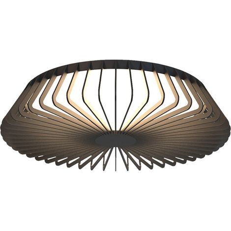 Inspired mantra fusion himalaya plafonnier rond himalaya 53 cm lumiere uniquement led 56 w blanc accordable 2 700 5 000 k 2 500 lm telecommande noir 3 ans de garantie (1/5)