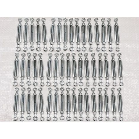 Turnbuckle Eye To Eye 33MM X50 (Heavy Duty Galv Straining Screw Wire Tensioner M33) (1/2)