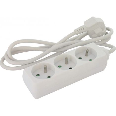 Mehrfachsteckdose Standard 3g 1mm² Ohne Schalter 3 x 2p+t 1,50