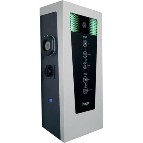 Witty borne de charge IP54 4-7kW 2xM3T2S M2TE RFID pour 2 VE (XEV601) (1/2)