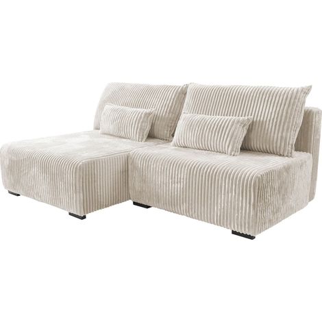 Sofá rinconero TrendyNest Fenestal, Tilia 01, Función de descanso, Almacenaje, 211x146x90cm, 0