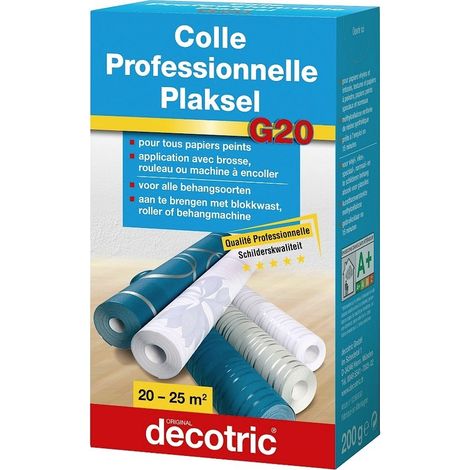 Colle papier peint DECOTRIC G20 Professionnelle 4 à 5 rouleaux 200g