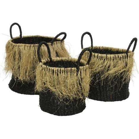 Cesta con manici Nera