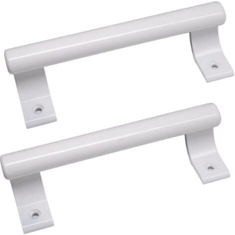 2 pièces Poignée de porte coulissante en aluminium de 8", poignée métallique moderne pour les portes vitrées de balcon, les portes coulissantes de salle de bain, etc. (1/4)