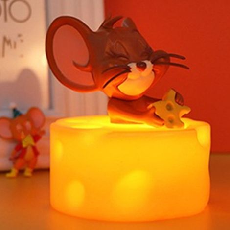 Lampe de bureau LED avec motif fromage jaune, éclairage 2W, décoration intérieure, pour table de bureau (1/5)