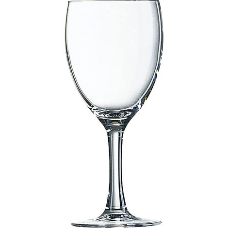 Arcoroc Elegance Bicchiere di vino rosso 245ml, senza contrassegno di riempimento, 12 Bicchiere