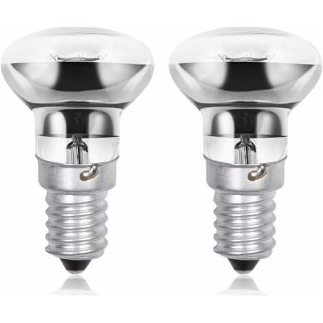 Lampada lava R39 E14 40W, piccola lampadina a riflettore spot con attacco Edison SES, luce bianca calda 2800K, a risparmio energetico, dimmerabile (confezione da 2) (1/5)