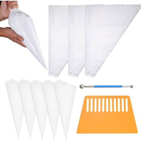 20 Pièces Poche a Joint, Sac de Mortier, Poche a Douille Maconnerie, Sac de Coulis, Poche à Jointer, Sac de Scellant de Ciment Résistant aux Déchirures et à la Perforation (1/5)