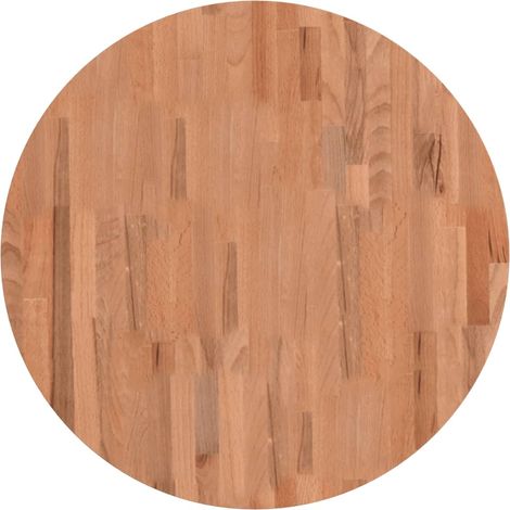 Dessus de table Dessus de bureau Plateau de table Ø70x4 cm rond bois massif de hêtre