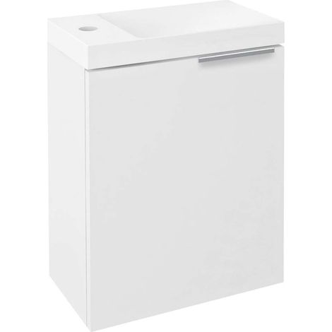 Sapho Latus - Mobiletto sottolavabo, 39x50x22 cm, 1 anta sx/dx, bianco LT110-3030 (1/5)