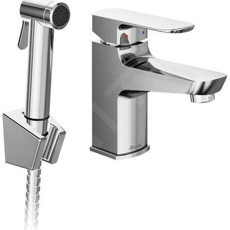 Ravak - Mitigeur de lavabo avec douchette de bidet, chrome X070165 (1/2)