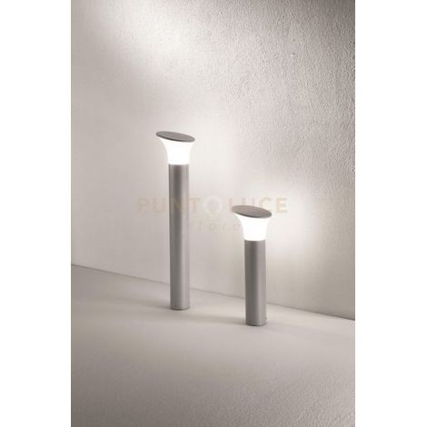 PALETTO ARES H.80CM SILVER  1 LUCE ATTCCO E27 D.17,5CM