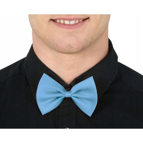 Nœud papillon BLEU, costume élégant de gangster, tenue de bal (1/2)