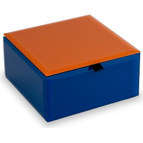Cofanetto Contenitore in Vetro 11,5x11,5x5,7 cm