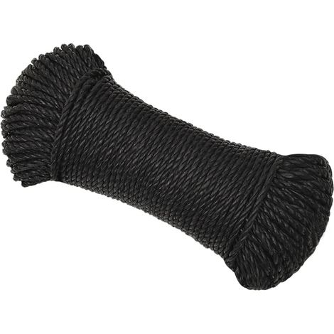 Maison Exclusive - Arbeitsseil Schwarz 8 mm 250 m Polypropylen