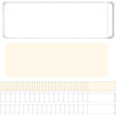 Porte-étiquettes Transparents pour Classeur Autocollant,100 Pièces Pochettes Pour Cartes D'index, Durable adhésives Sachet,pour Organiser Et Protéger Les Cartes(avec carte) (1/5)