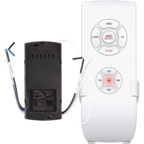 Kit de TéléCommande Universel Intelligent pour Ventilateur de Plafond, Bouton de Commande séparé, Bip, Facile à Installer, avec Gamme (1/5)