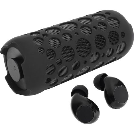 Enceinte Bluetooth portable avec son stéréo dynamique RGB, 2 en 1, petite enceinte avec écouteurs sans fil pour les voyages en extérieur (1/5)